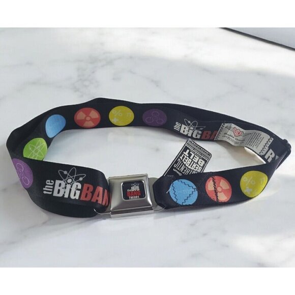 Buckle Down Seatbelt Belt The Big Bang Theory Black NOT 2014 New Old Stock - Picture 1 of 6